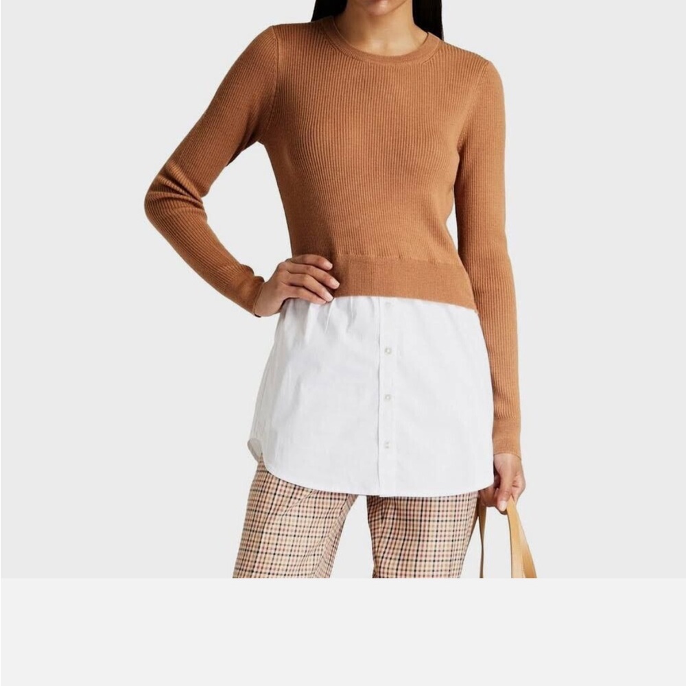 Veronica Beard New Rocha Poplin Merino wool